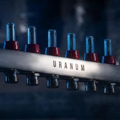 Коллектор поверхностного отопления Uranum из нержавеющей стали, с расходомерами 6 контура, 1'' х 3/4 евроконус (для теплых полов), 1177310006