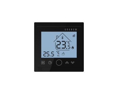 Комнатный термостат Uranum TL Control, корпус черный, 1177410035