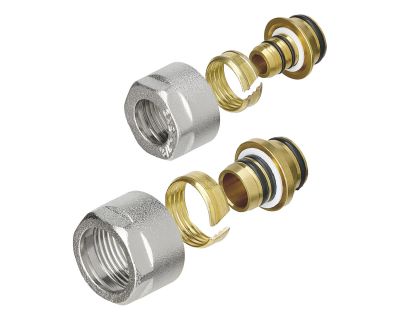 Концовка разборная Uranum 16х 3/4'' евроконус для трубы 16х2,0 мм, 1177211600