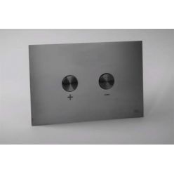 Панель смыва пневматическая OLI Blink Gun Metal (вороненая сталь) - ультратонкий металл (882567) 
