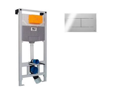 Инсталляция OLI 120 + клавиша смыва Slim хром, 885052+659046