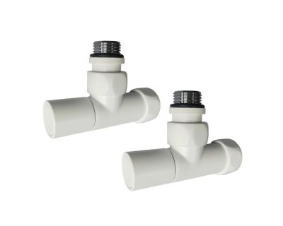 Угловой вентиль колпачковый 3/4"х1/2", белый 