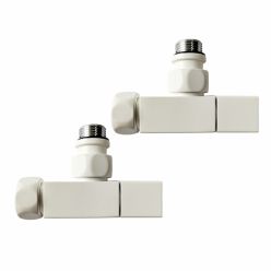 Комплект для подключения с вентилем (квадратный) 3/4" 1/2" хром глянец, Stinox 