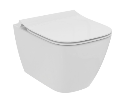 Подвесной унитаз Ideal Standard i.life S RimLS+ с сиденьем Soft-close, T459201+T532901 укороченный
