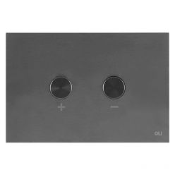 Панель смыва пневматическая OLI Blink Gun Metal (вороненая сталь) - ультратонкий металл (882567) 
