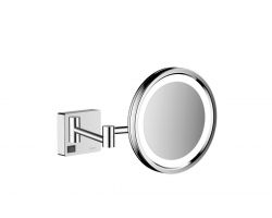Зеркало для бритья Hansgrohe AddStoris с подсветкой хром, 41790000
