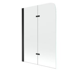 Стеклянная шторка на ванну Mexen FELIX BLACK 100x140, 890-100-002-70-00