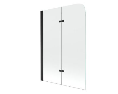 Стеклянная шторка на ванну Mexen FELIX BLACK 100x140, 890-100-002-70-00