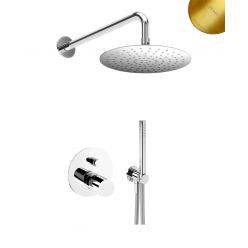 Душевая система скрытого монтажа Bruma Adagio на 2 потока, Set1931301SR-Adagio300, цвет золото