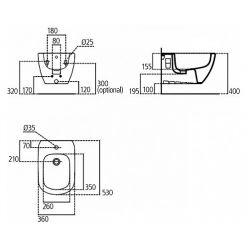 Подвесное биде Ideal Standard i.life B, T461501
