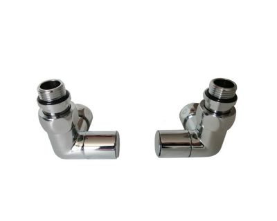 Угловой вентиль колпачковый 3/4"х1/2" боковой, хром глянец