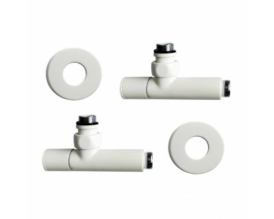 Угловой вентиль колпачковый 1/2"х1/2" ш/ш, белый