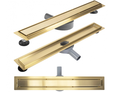 Трап для душа Rea NEOX PRO MATT GOLD 90 см, REA-G2704 матовое золото
