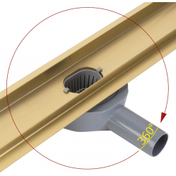 Трап для душа Rea NEOX PRO MATT GOLD 90 см, REA-G2704 матовое золото