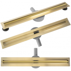 Трап для душа Rea NEOX SLIM PRO MATT GOLD 60 см, REA-G2713 золото матовое