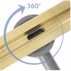 Трап для душа Rea NEOX SLIM PRO MATT GOLD 70 см, REA-G2714 золото матовое