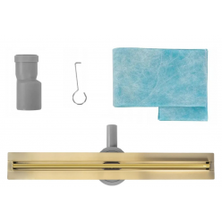 Трап для душа Rea NEOX SLIM PRO MATT GOLD 70 см, REA-G2714 золото матовое