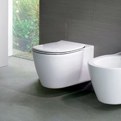 Инсталляция AlcaPlast AM101/1120 + клавиша смыва M570 (белая) + унитаз подвесной Ideal Standard Connect AquaBlade с сиденьем микролифт E047901+E772401