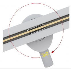 Трап для душа Rea NEO ULTRA SLIM PRO GOLD MATT 60 см, REA-G9803 матовое золото
