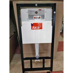 Инсталляция AlcaPlast AM101/1120 + клавиша смыва M570 (белая) + унитаз подвесной Ideal Standard Connect AquaBlade с сиденьем микролифт E047901+E772401