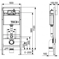 Комплект инсталляция TeceBase с белой кнопкой и унитаз подвесной Pestan Fluenta 49x35,5 Turbo 360° с пневмокрышкой,  40013803 + 40013801 + 9400413