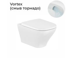 Унитаз подвесной Roca Optica Rimless® Vortex 346V13000+801F72001 система вихревого смыва «торнадо»