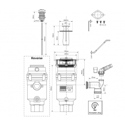 Измельчитель пищевых отходов McAlpine Perfect Grind® Slim, WDU-1ASEU-CARB