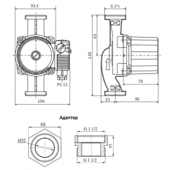 Циркуляционный насос Wilo Star-RS 25/6-130(180)-RK, 2459900