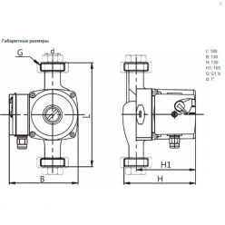 Циркуляционный насос Wilo NOZ 25/8 EM S3 Brass, 3601454