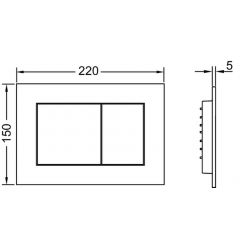 Комплект инсталляция TeceBase с белой кнопкой и унитаз подвесной Pestan Fluenta 49x35,5 Turbo 360° с пневмокрышкой,  40013803 + 40013801 + 9400413