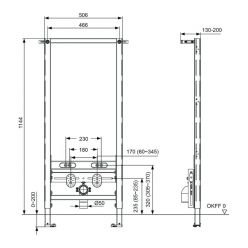 Инсталляция для биде TECEspring profil S330000