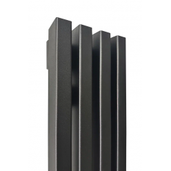 Радиатор Ростела Rib 4 / 180х2000 черный муар 9005