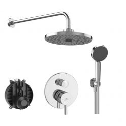 Душевая система Ideal Standard Ceraline (6 in 1) SetA6939AA-9 для скрытого монтажа, верхний душ 260 мм на 2 режима