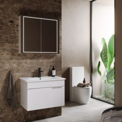 Зеркальный шкаф Aqwella Simplex 80x70x15.5 см, SLX0408