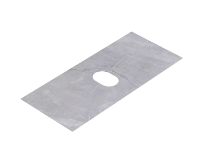 Столешница из керамогранита Aqwella 1014х456 мм, серый камень, STG1014X456GS