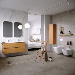 Зеркало в металлической раме Aqwella RM 50x90x4 см белое, RM0205W