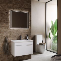 Зеркало с подсветкой и подогревом Aqwella Vision 80x70x3 см, VIS0208BH