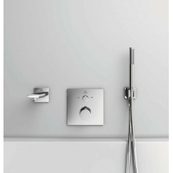 Система скрытого монтажа Ideal Standard Ceraline для душа на 1 поток / лейка-стик, хром (4 in 1), 	SetA6940AA-1