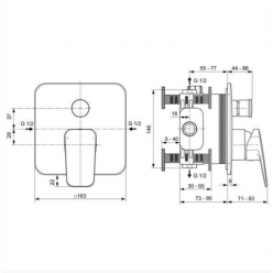 Промо набор для душа Ideal Standard Ceraplan (300x200 см), BD194AA