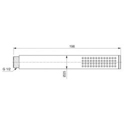 Система скрытого монтажа Ideal Standard Ceraplan хром (6 in 1), верхний душ 300x300 мм, SetBD259AA-2