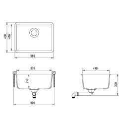 Мойка AquaSanita Arca SQA 102 120 W cerrus