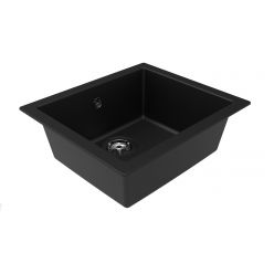 Мойка AquaSanita Ecotek 100 611M W black matt