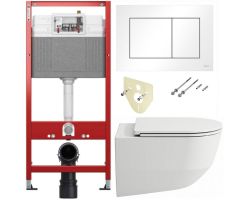 Комплект: инсталляции для унитаза TECEbase 9400413 и унитаз Laufen Pro Rimless 8209660000001 + 8989660000001