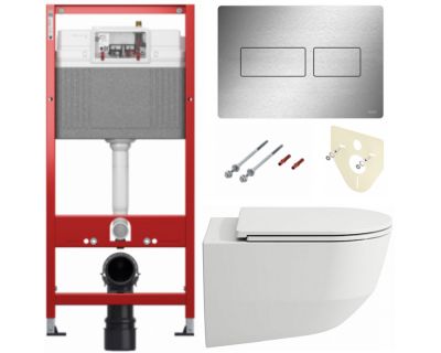 Комплект: инсталляции для унитаза TECEbase 9400434 и унитаз Laufen Pro Rimless 8209660000001 + 8989660000001