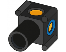 Внуренняя часть настенного смесителя с 1 выходом Bruma 2001401NO