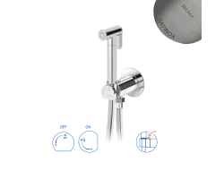 Гигиенический душ Bruma. Ручной душ из латуни - EloR 1451103ST  Satinox