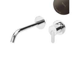 Внешняя часть смесителя Bruma LEAF для раковины. Длина излива 150 мм Gunmetal, E1670120MG