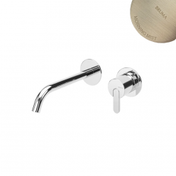 Внешняя часть смесителя Bruma LEAF для раковины. Длина излива 150 мм Morning Mist, E1670120MM