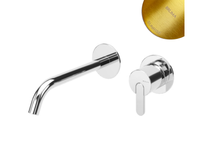 Внешняя часть смесителя Bruma LEAF для раковины. Длина излива 150 мм Sunrise, E1670120SR