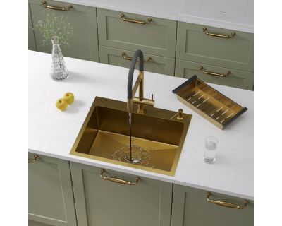 Мойка Roxen Simple 500x480x220, 560220-50G-GR, золото